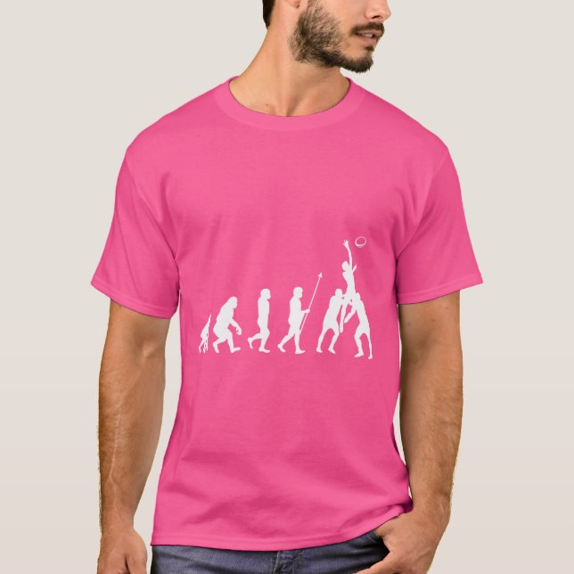 T-shirt Évolution Du Rugby - Rugby Lover (Devant)