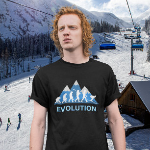 T-shirt Évolution du ski