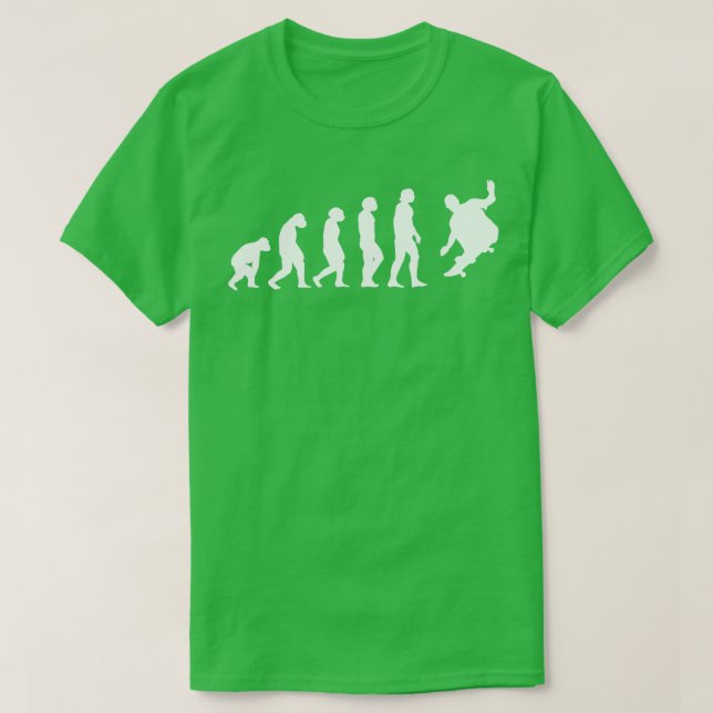 T-shirt Évolution du ski de fond (Design devant)