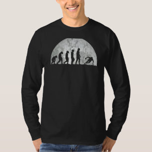 T-shirt Évolution Du Ski Évolution De L'Homme Ski D'Hiver 