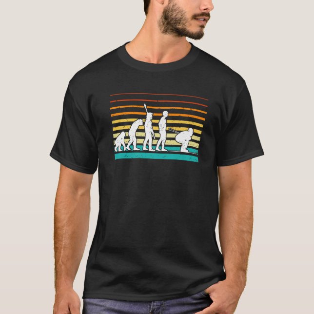T-shirt Évolution du ski Ski Skieur Premium  (Devant)