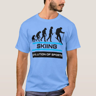 T-shirt Évolution du ski sportif