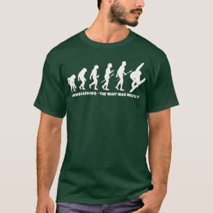 T-shirt Évolution du snowboard