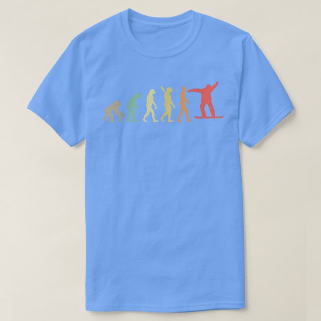 T-shirt Évolution du snowboard, snowboard (Design devant)