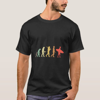 T-shirt Évolution Du Surf Pour Les Surfeurs