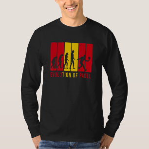 T-shirt Evolution Du Tennis De Padel Pour Coach Joueur De