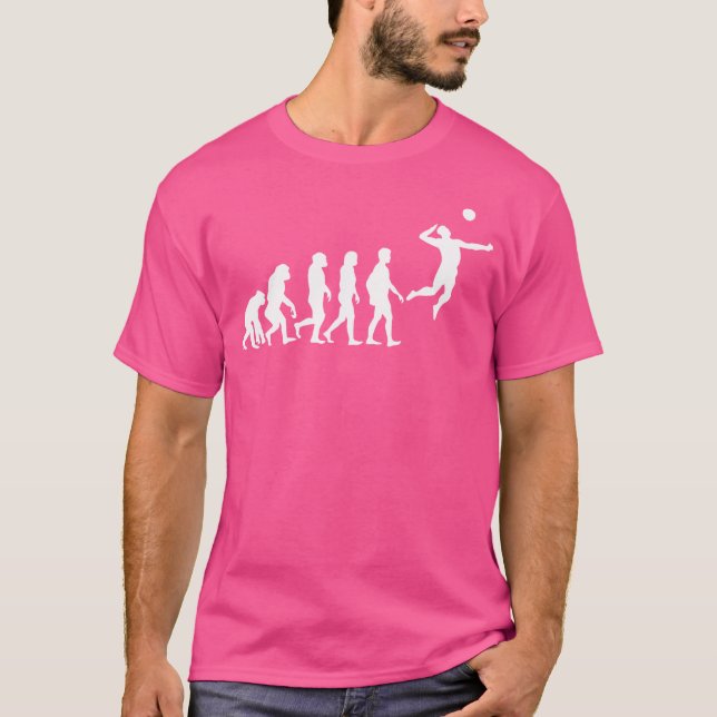 T-shirt Évolution Du Volley-Ball (Devant)