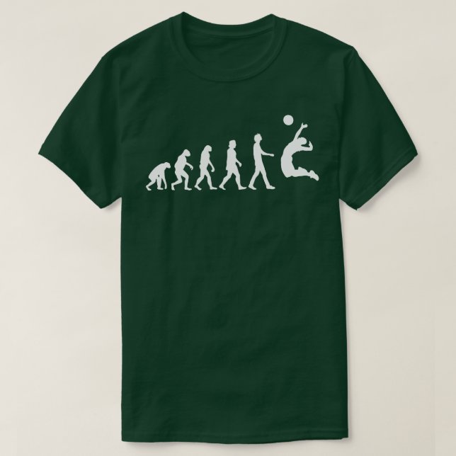 T-shirt Évolution du volley-ball (Design devant)