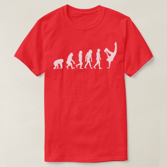 T-shirt Évolution d'un cadeau de danseur de breakdance Drô (Design devant)