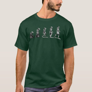 T-shirt Évolution d'un robot rouler à pied