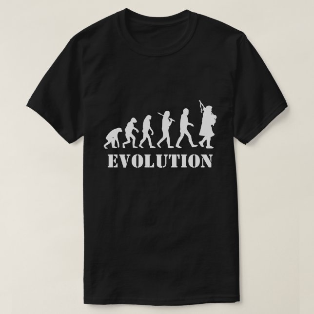 T-shirt Évolution d'un Tee - shirt écossais (Design devant)