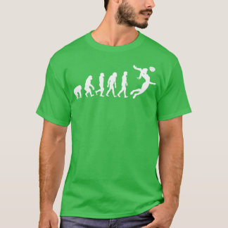 T-shirt Évolution d'une fille de volley-ball
