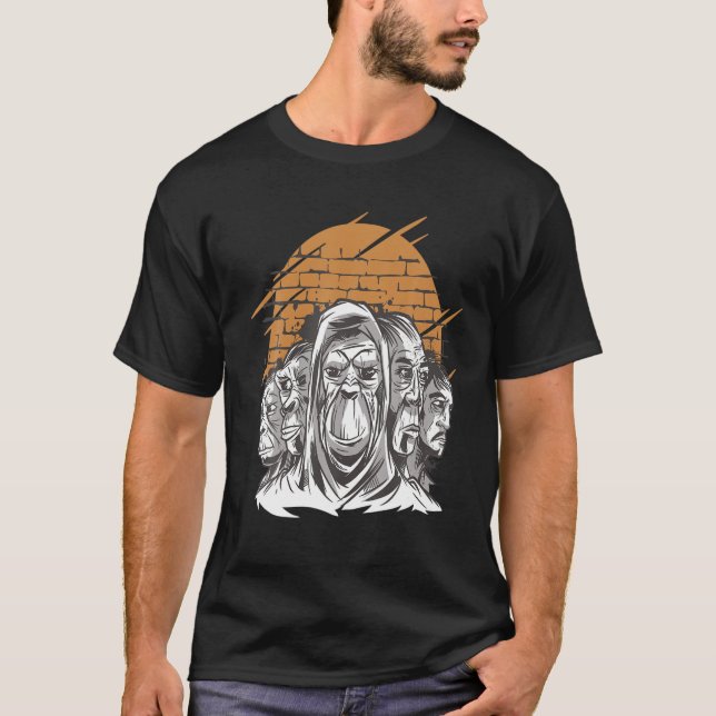 T-shirt Evolution Fanart Conception de nouveauté (Devant)