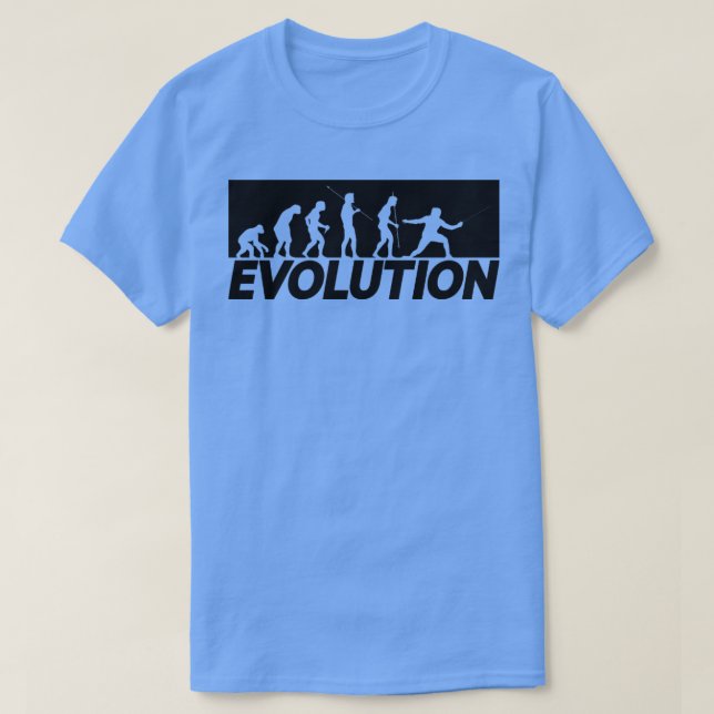 T-shirt Evolution Fencing Duel Swordplay Aime Foil Fencer (Design devant)