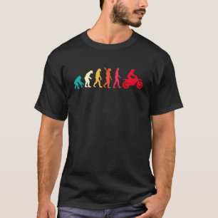 T-shirt Evolution Graphic Dirt Biker Motorcycle Enduro Mot