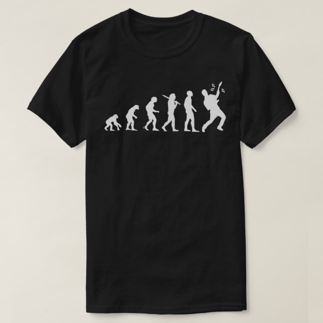 T-shirt Évolution guitariste (Design devant)