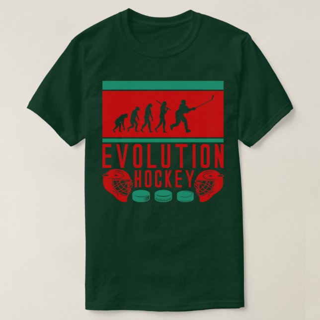 T-shirt Évolution Hockey sur glace 1 (Design devant)