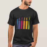 T-shirt Évolution humaine du joueur de tennis Vintage Retr<br><div class="desc">Évolution d'un joueur de tennis. Design à thème vintage et rétro pour les joueurs de tennis, les entraîneurs de tennis et les fans de tennis. Graphique cool avec des articles colorés des années 60 et 70 pour les sportifs, les joueurs, ceux qui aiment jouer au tennis et regarder des jeux...</div>