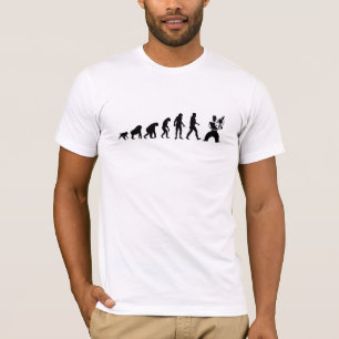 T-shirt Évolution humaine : Violoniste moderne