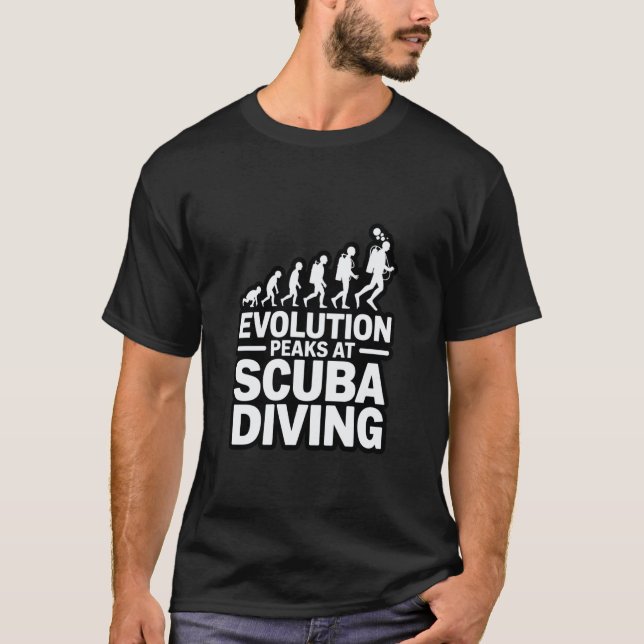 T-shirt Évolution incroyable au sommet de la plongée en sc (Devant)