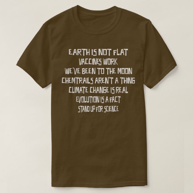T-shirt Evolution Is A Fact - Science Sarcastic Funny  (Design devant)