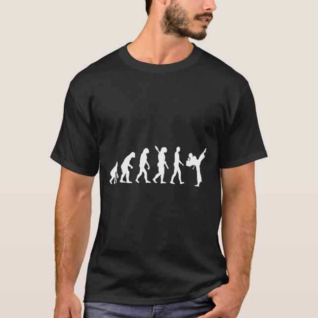 T-shirt Évolution karaté (Devant)