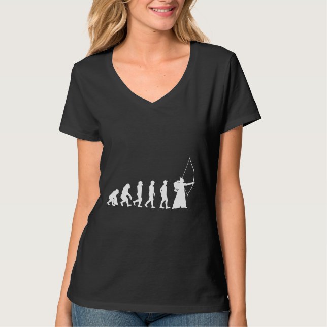 T-shirt Evolution Kyudo Samurai Tir à l'arc Ryu (Devant)