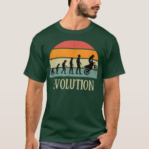 T-shirt Evolution motocross cadeau enduro humour moto cros
