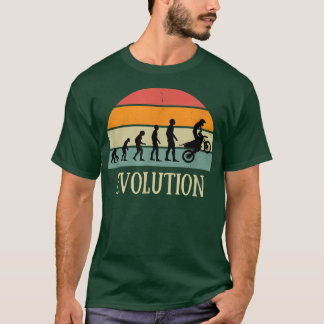 T-shirt Evolution motocross cadeau enduro humour moto cros