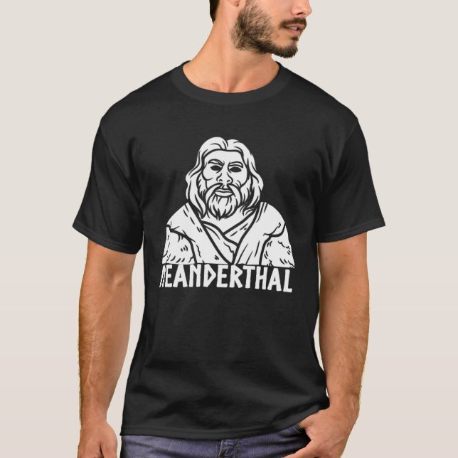 T-shirt Évolution néandertale Biologie Préhistoire Anthrop (Devant)