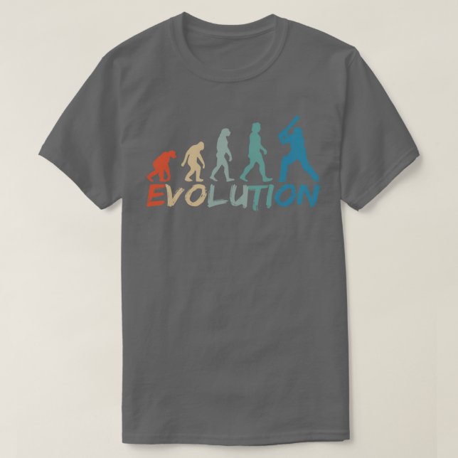 T-shirt Evolution of Cricket Vintage 1 (Design devant)