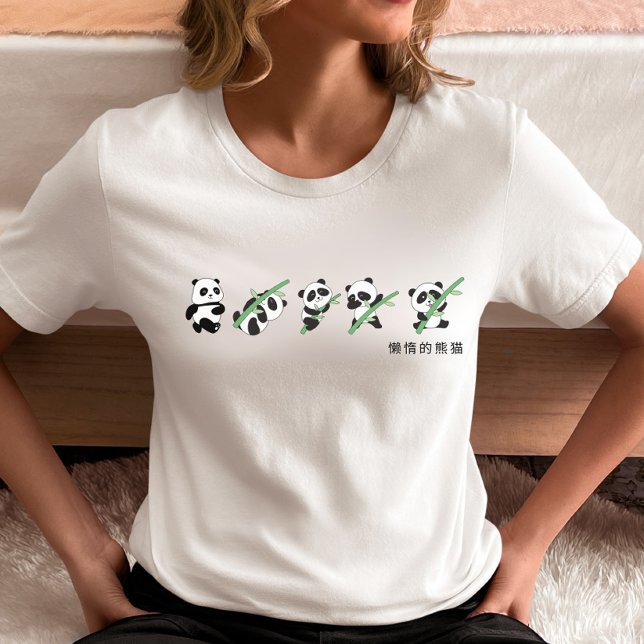 T-shirt Évolution Panda Mignon – Étapes de la vie  (Créateur téléchargé)