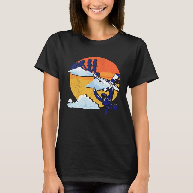 T-shirt Évolution Parachutisme Skydiver Parachutisme Parac (Devant)