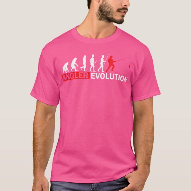 T-shirt Évolution Pêche Pêche Rod Pêche Cadeau (Devant)