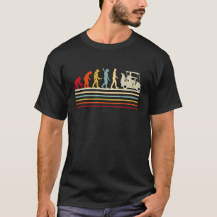 T-shirt Evolution Rétro De Man Golf Player Golfer 2