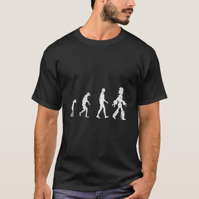T-shirt Evolution robotique amusante Génie robotique Vinta (Devant)
