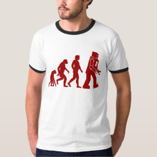 T-shirt Evolution robotique de l'homme en robot