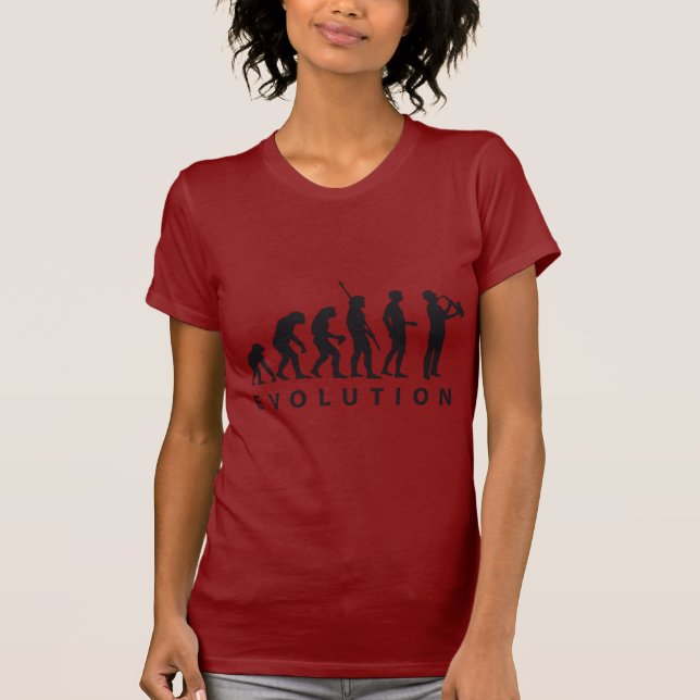 T-shirt evolution saxophone (Devant)