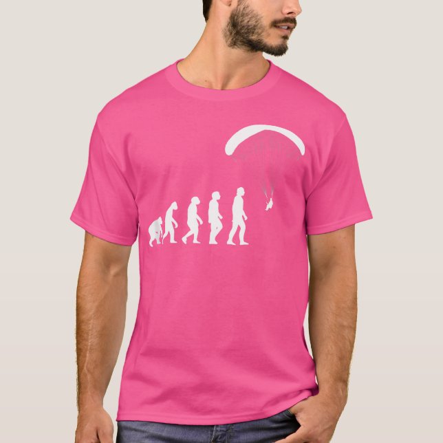 T-shirt Evolution Skydive Et Parachute De Skydive (Devant)