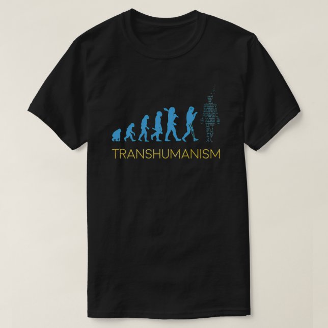 T-shirt Évolution transhumaniste (Design devant)