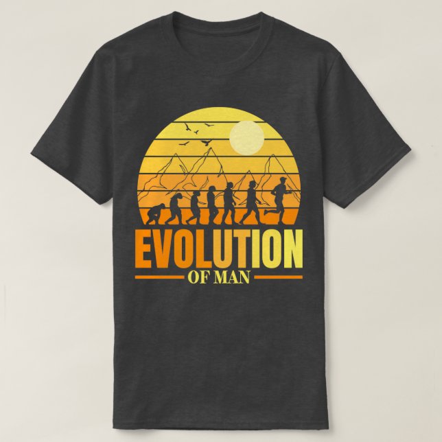 T-shirt Evolution Vraiment Cool Runny Cadeau Pour Les Jogg (Design devant)