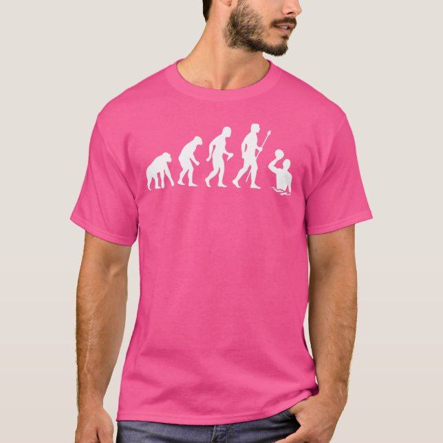 T-shirt Evolution Water Polo Player Funny Water Sports Wat (Devant)