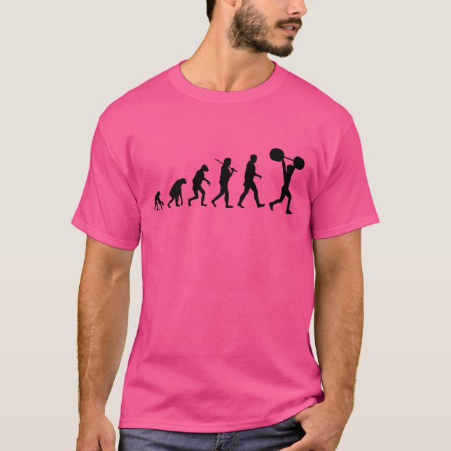 T-shirt évolutionde l'haltérophilie garçon (Devant)
