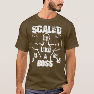 T-shirt Évolutivité Comme Un Boss Bodybuilder 