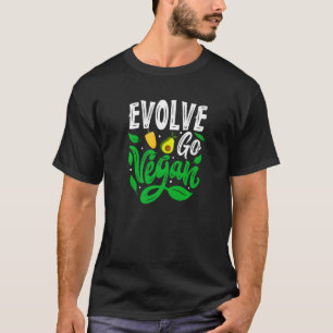 T-shirt Evolve, go Vegan, nourriture Premium
