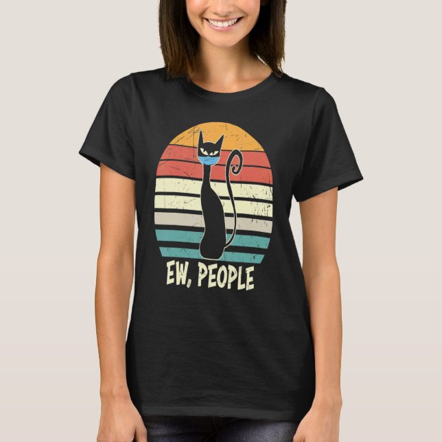 T-shirt Ew Personnes Chat Noir Essentia (Devant)