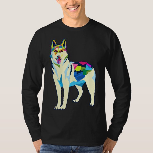 T-shirt Ewesome Husky Siberian Husky Husky (Devant)