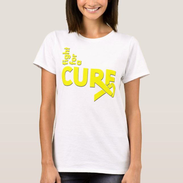 T-shirt Ewings Sarcoma Combat Pour Un Traitement (Devant)