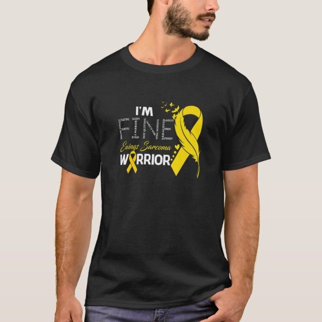 T-shirt Ewings Sarcoma Warrior Je suis beau (Devant)