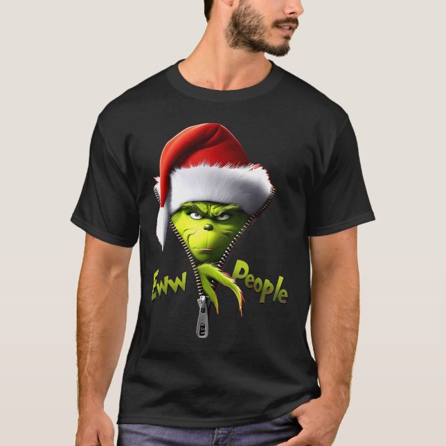 T-shirt Eww, People Santa Hat Funny Christmas Mens Womens  (Devant)